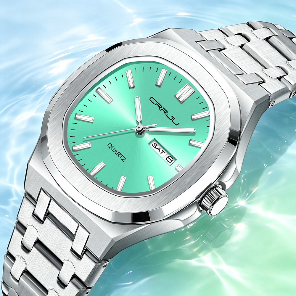 Luxury Watch Top 10 - Relógio de quartzo masculino CRRJU 5039,