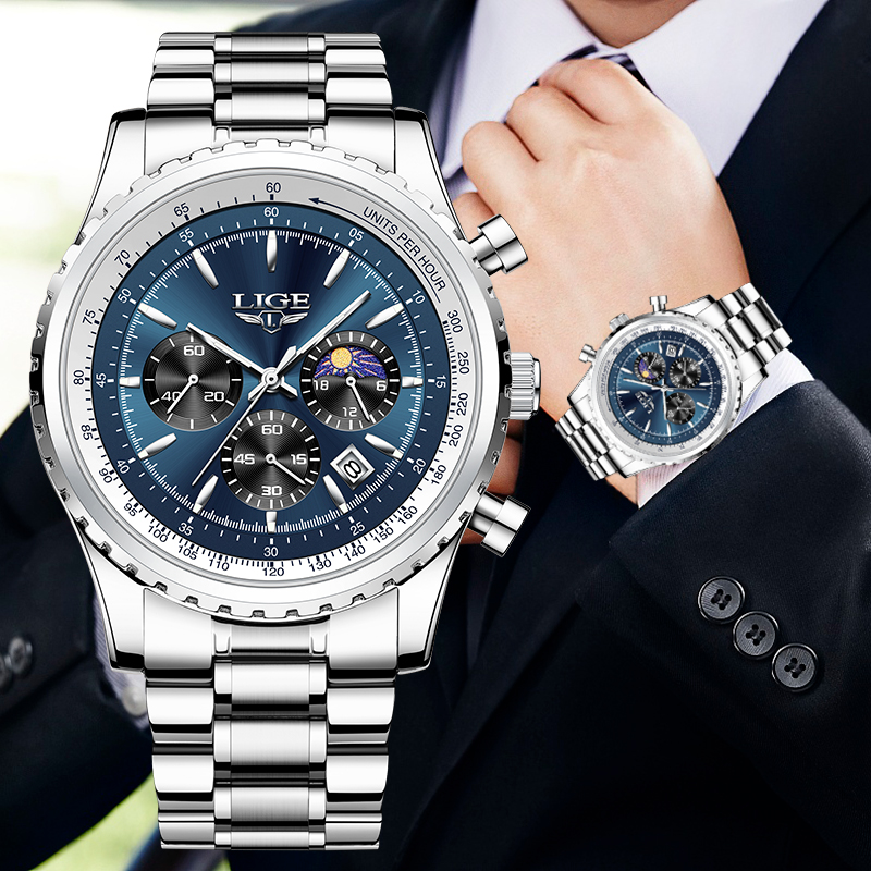 LIGE-Relógio Quartzo de Luxo M - Luxury Watch Investment avaliação e preço