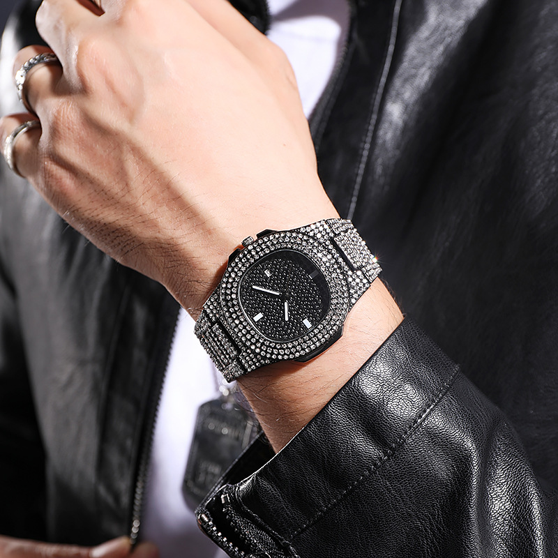 Nova moda iced out relógio par - Luxury Watch Iceberg avaliação e preço